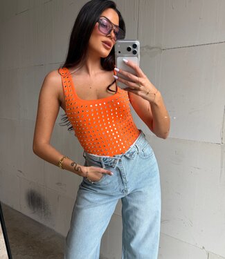 The Blaze Studded Body Orange