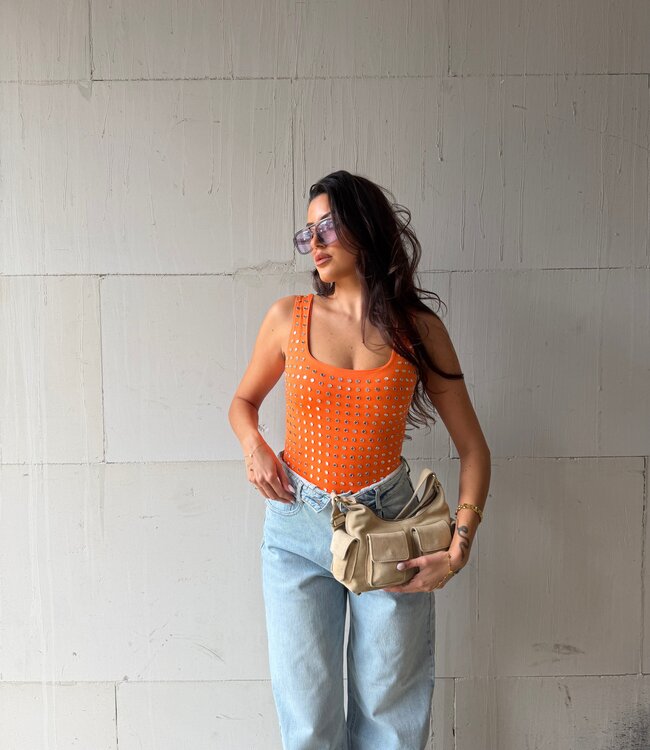The Blaze Studded Body Orange