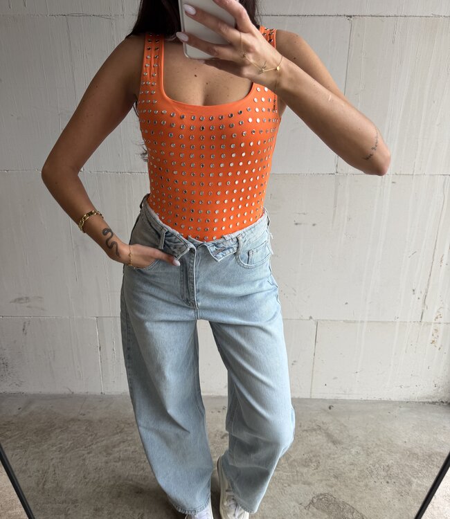 The Blaze Studded Body Orange