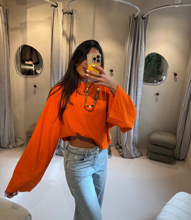 The Oversized Avery Tee Orange