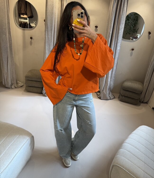 The Oversized Avery Tee Orange