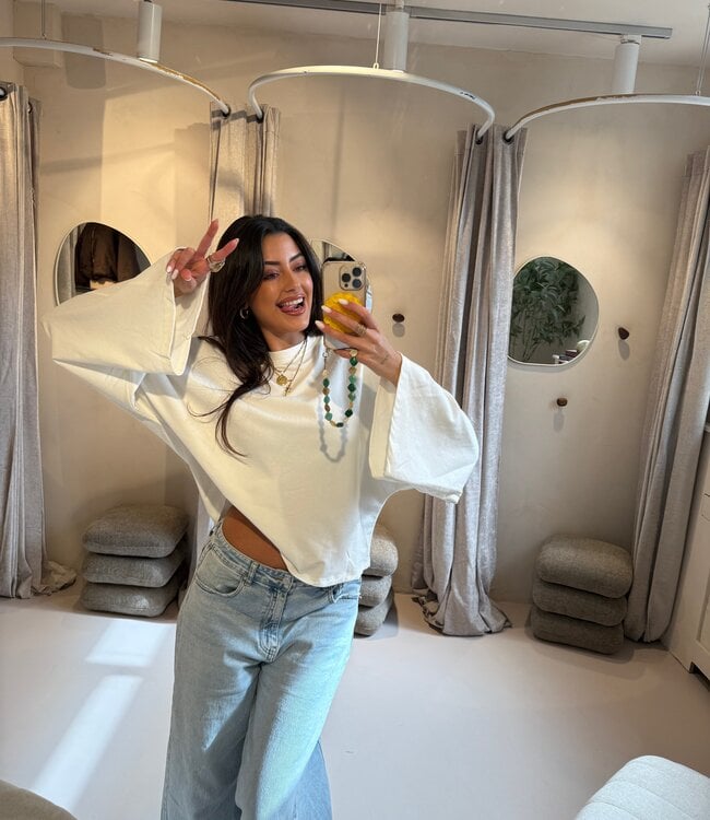 The Oversized Avery Tee White