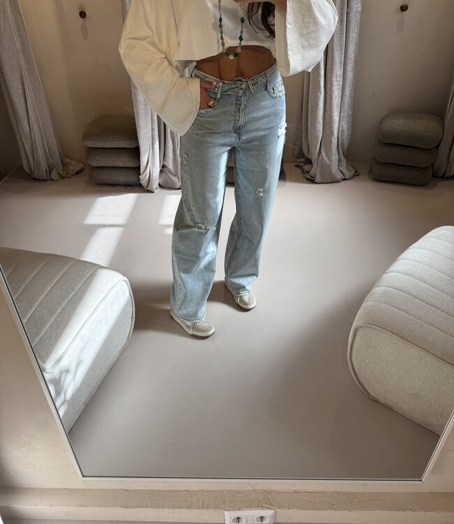 The Denim Jeans Ripped Dakota Omslag