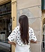 The Elin Top Dotted White