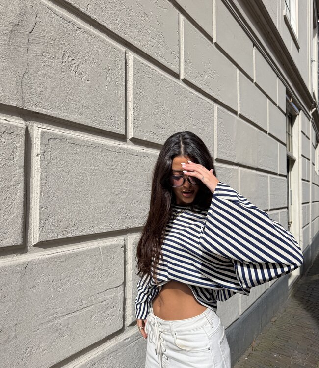 The Striped Vlinder Shirt Navy