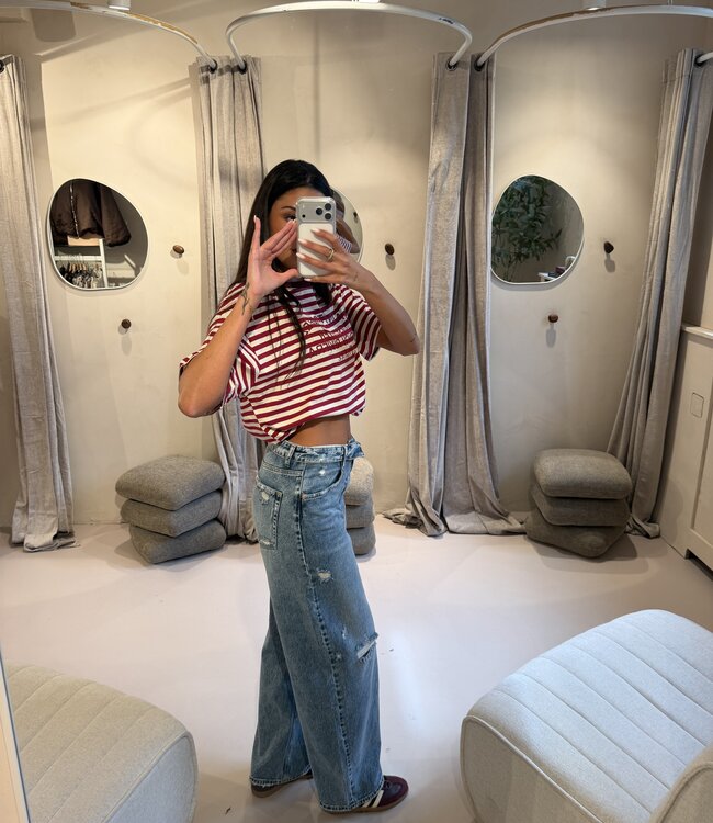 The Dark Denim Jeans Ripped Dakota