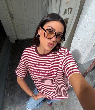 The Striped Saint Tropez T-shirt Red