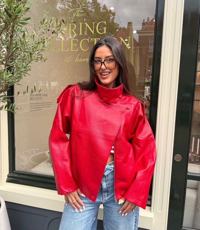 The Statement Jacket Red