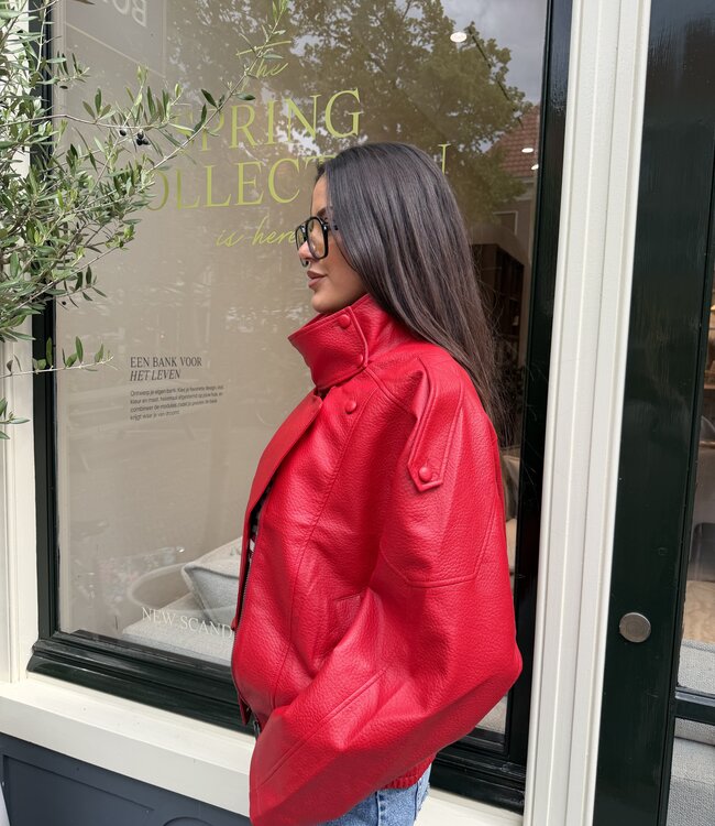 The Statement Jacket Red
