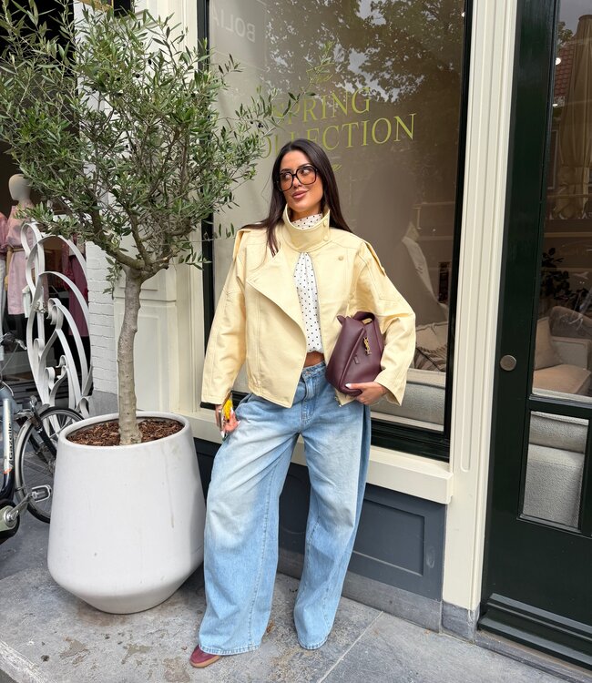 The Statement Jacket Butter Yellow