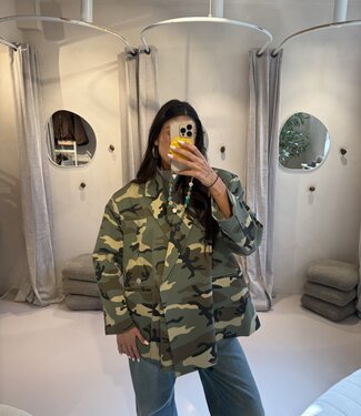 Ambika Oversized Blazer Camouflage