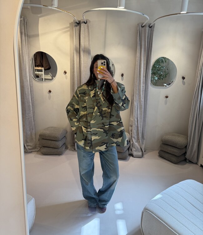 Ambika Oversized Blazer Camouflage