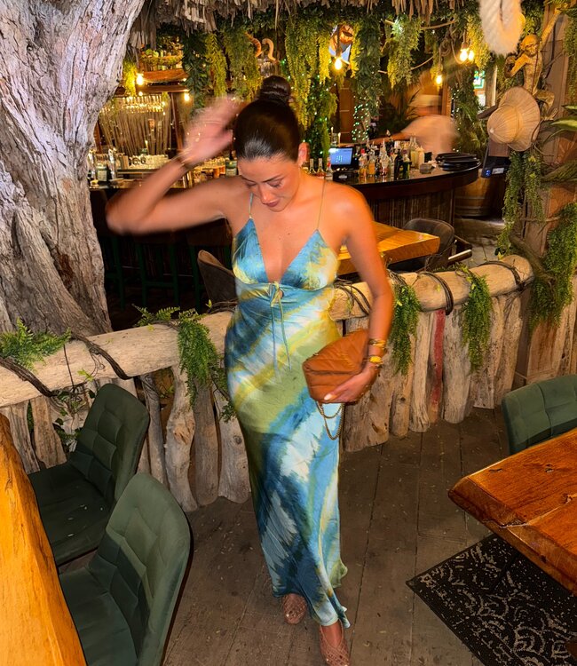The Valencia Maxi Dress Blue