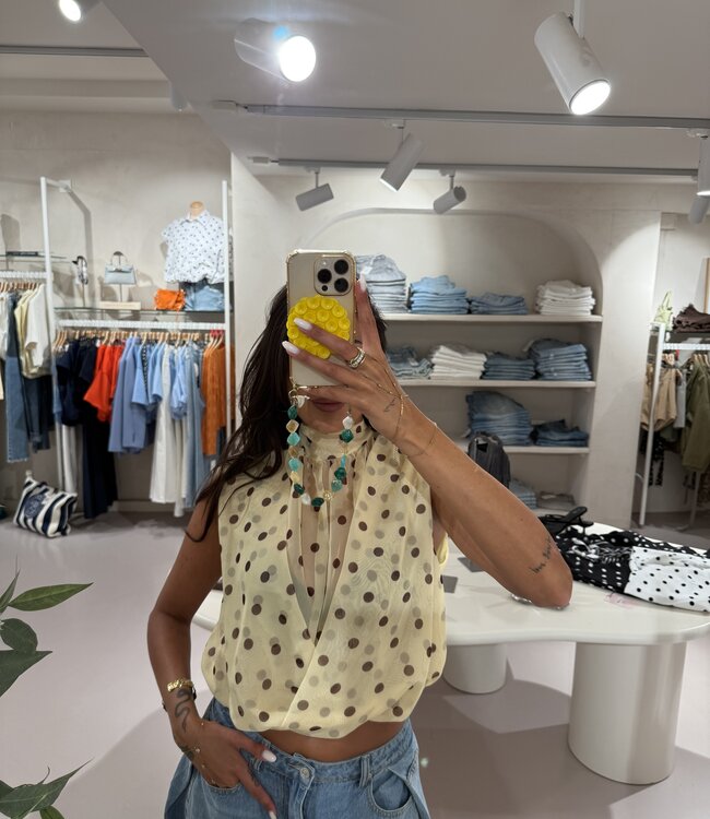 The Dotted Blouse Lizzy Yellow