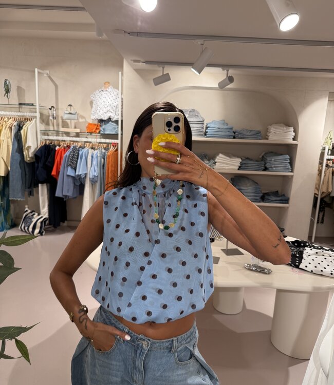 The Dotted Blouse Lizzy Blue