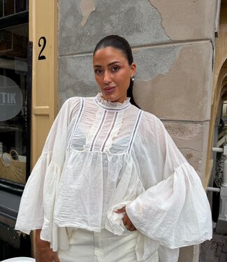 The Rosie Blouse Beige