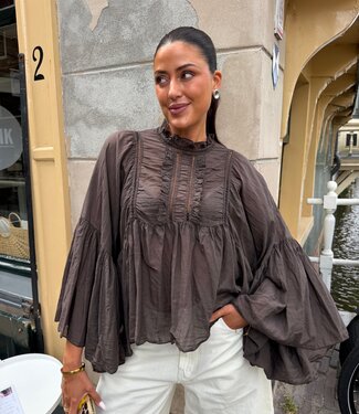 The Rosie Blouse Brown