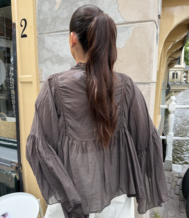 The Rosie Blouse Brown