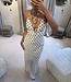 The Dotted Maxi Dress White