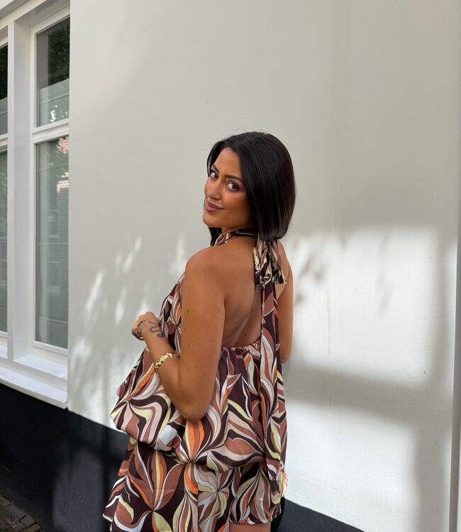 The Ibiza Cocoa Playsuit