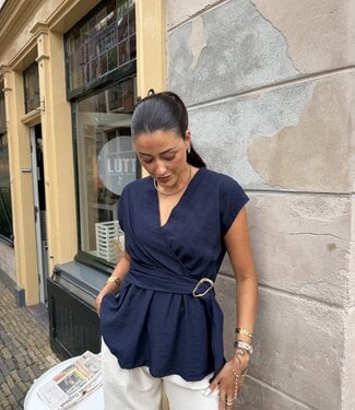 The Chic Lena Top Blue