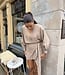 The Harper Wrap Dress Beige