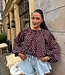 Isola Blouse Dot Bordeaux