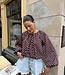 Isola Blouse Dot Bordeaux