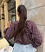 Isola Blouse Dot Bordeaux