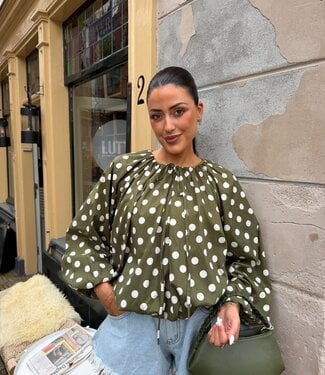 Isola Blouse Dot Green
