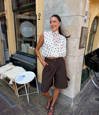 The Dark Brown Pantalon Jort