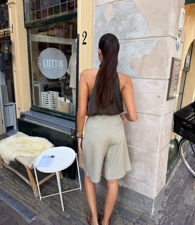 The Light Khaki Pantalon Jort