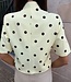 The Dotted Cropped Blazer Yellow
