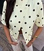 The Dotted Cropped Blazer Yellow