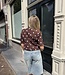 The Dotted Cropped Blazer Brown