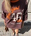 The Baseball Shirt Orange Brown