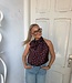 The Satin Balloon Top Bordeaux