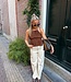 The Lola Open Back Top Brown