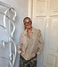 The Ambika Ruffle Blouse Beige