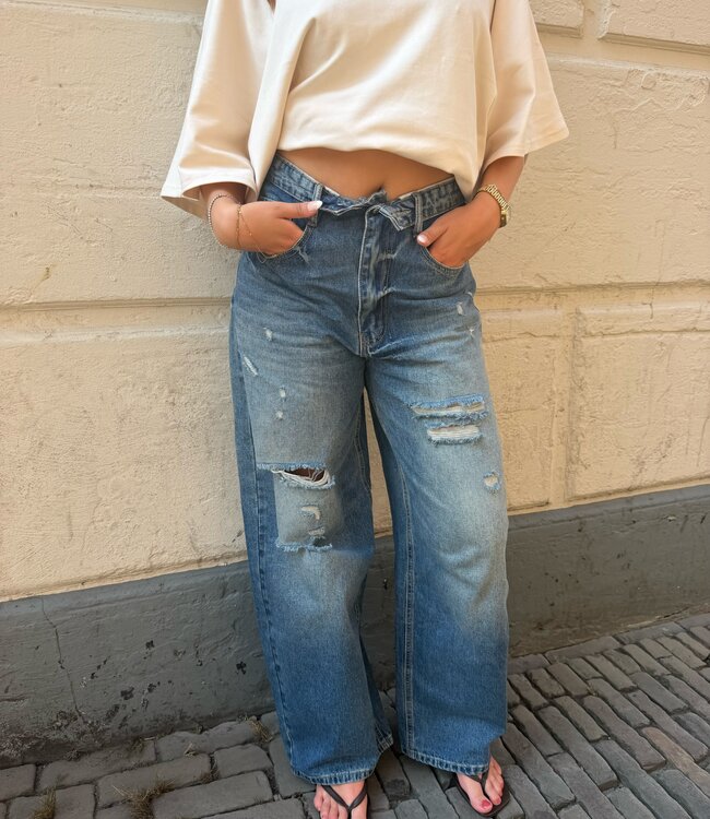 The Balloon Omslag Jeans Dark Denim