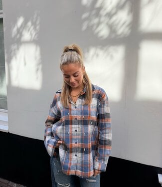 The Check Glitter Blouse Jacky
