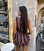 The Striped Playsuit Brown Brown