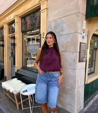 The Wide Dark  Denim Jort