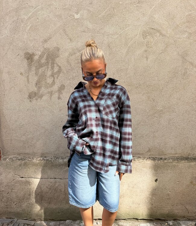 The Billie Check Shirt Blouse