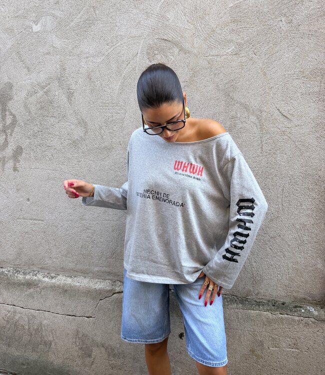 The Grey Oversized Jade Tee
