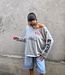 The Grey Oversized Jade Tee