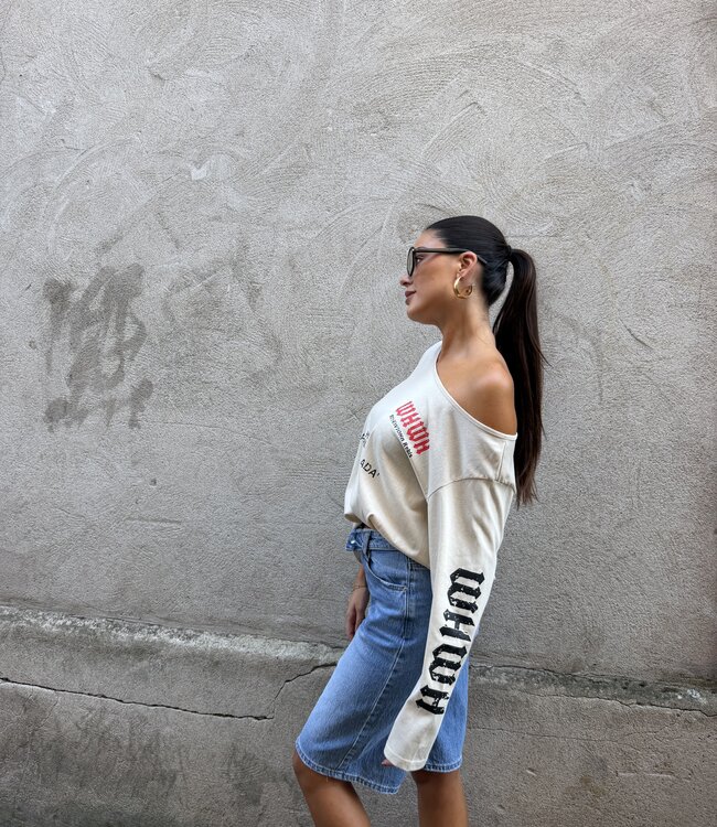 The Beige Oversized Jade Tee