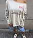 The Beige Oversized Jade Tee