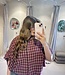 The Louisiana Blouse Check Bordeaux
