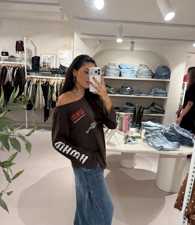 The Brown Oversized Jade Tee